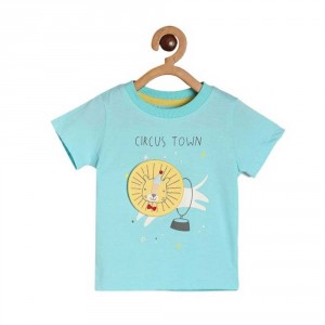 Miniklub Knit T-Shirt - Blue, 12-18m